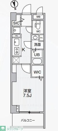 Alivis中野の物件間取画像
